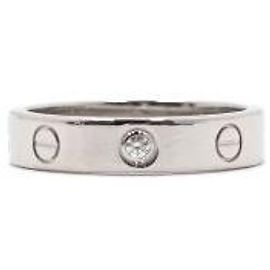 Cartier Bague Love en or blanc et diamants Taille Multicolore