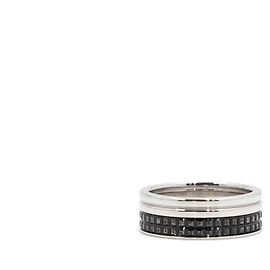 Boucheron Quattro Black Edition Large Wedding Ring White Gold Black