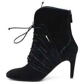 Bottega Veneta Black Suede Women's Ankle Boots Black