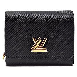 Louis Vuitton Epi Twist Compact Wallet Black