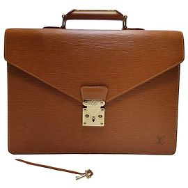 Louis Vuitton Serviette Briefcase Camel (Premium, Unisex) Brown