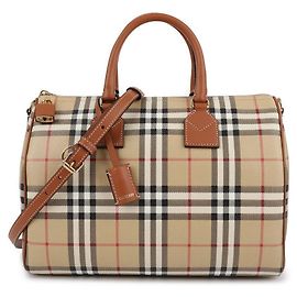 Burberry Medium Check Bowling Bag Brown