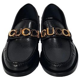 Gucci Mocasín de cuero Negro