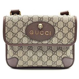 Gucci Petit sac messager Neo Vintage Supreme Marron