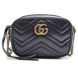 Gucci Mini borsa a tracolla Marmont Matelassé Nero