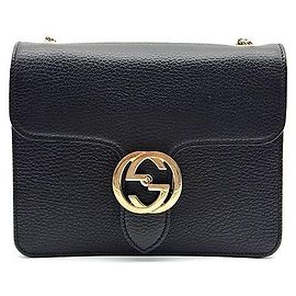 Gucci Bolsa Transversal Interlocking GG Preto