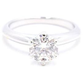 Tiffany & Co Platin Diamant Karat Ehering Größe Silber