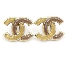 Chanel Boucles d'oreilles Season en résine CC Multicolore