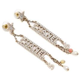 Chanel Orecchini pendenti Crystal Initial Logo Season Multicolore