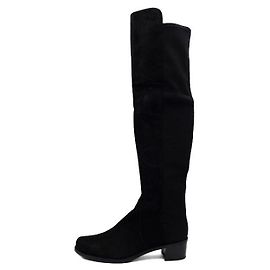 Stuart Weitzman Botas de camurça preta para mulher GABRDNE Preto
