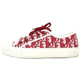 Dior Sneaker Oblique Canvas Walk e da donna Rosso
