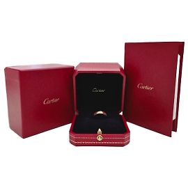 Cartier Bague Love Or Rose Taille Bague Diamant Ensemble Complet Rose