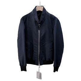Tom Ford Cotton Bomber Jacket Dark Navy Blue