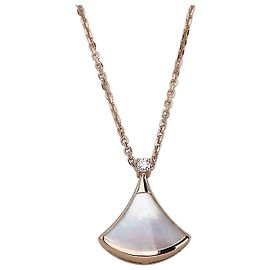 Bulgari Pink Gold Divas Dream Diamant-Perlmutt-Halskette Pink