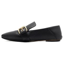 Louis Vuitton Mocassini flat Baya in pelle nera con monogramma da donna Nero