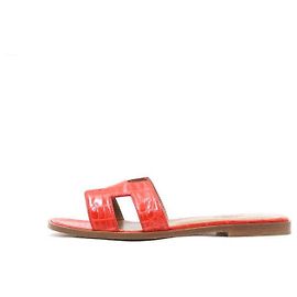 Hermès Ciabatte Oran da donna Rosso
