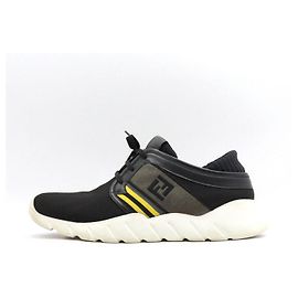 Fendi Strick-Sneaker für Herren Schwarz mit FF-Logo Schwarz