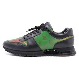 Louis Vuitton Monogram Black Prism Runaway Sneakers Men Black