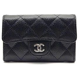 Chanel Caviar Card Holder Black