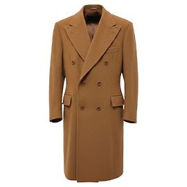 Loro Piana Men's Long Coat in Vicuna Brown