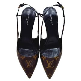 Louis Vuitton Escarpins Sherry Slingback Marron