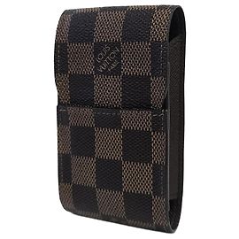 Louis Vuitton Zigarettenetui aus braunem Damier Canvas Braun