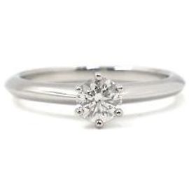 Tiffany & Co Platin-Diamant-Ehering Karat Größe Silber