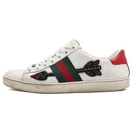 Gucci Ténis Ace Crystal Arrow para mulher Multicor