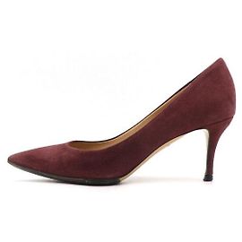 Salvatore Ferragamo Scarpins de camurça roxa para mulheres Roxo