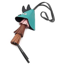 Loewe Brown Multicolor Dragon Keyholder Bag Charm Brown