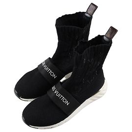 Louis Vuitton Aftergame Stricksocken Sneakers Schwarz