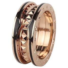 Bulgari Pink Gold Lock Ring Größe Pink