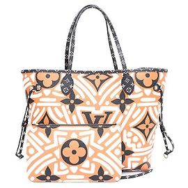 Louis Vuitton Bolsa de Ombro Monogram Giant Crafty Neverfull MM Marrom