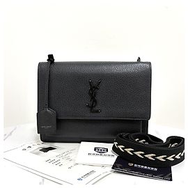 Saint Laurent Bolso de Hombro Sunset Black Negro