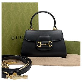 Gucci Mini borsa a manico Horsebit Nera Nero