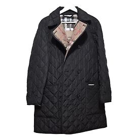 Burberry Giacca lunga trapuntata Nero