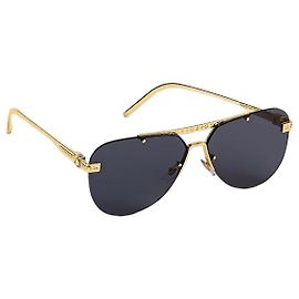 Louis Vuitton Ash Sonnenbrille Goldfarbener Metallrahmen Golden