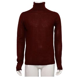 Hermès Cashmere Turtleneck Men's Knit T-shirt Red