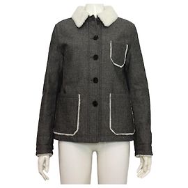 Dior Chaqueta de algodón bordada para mujer Negro