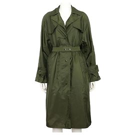 Moncler Khaki Rutilicus Nylon Women's Trench Coat Jacket Brown