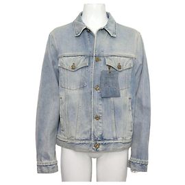 Louis Vuitton DNA Washed Denim Jacket for Men Blue
