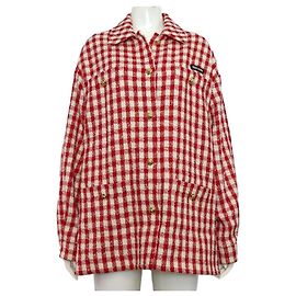 Miu Miu Giacca in tweed da donna Rosso