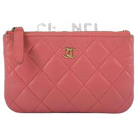 Chanel Mini Pouch Caviar Gold Rosa