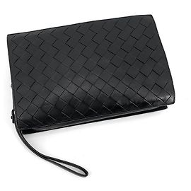 Bottega Veneta Clutch Document com alça Preto