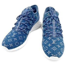 Louis Vuitton Denim-Sneaker Blau