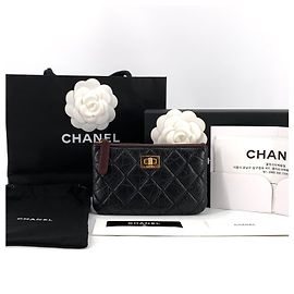 Chanel Mini Pochette Or Vintage Noir