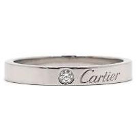 Cartier Platinum Diamond Ring Wedding Band Ring Multiple colors
