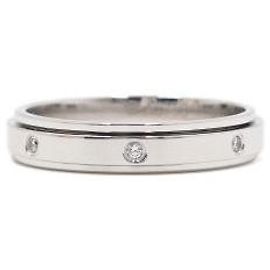 Piaget Weißgold Diamant Ehering Weiß