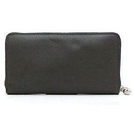 Alexander Mcqueen Multicolor Leather Zip Long Wallet Black