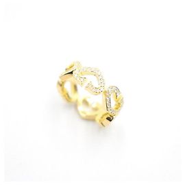 Cartier Gold Full Diamond Heart Ring Size Golden